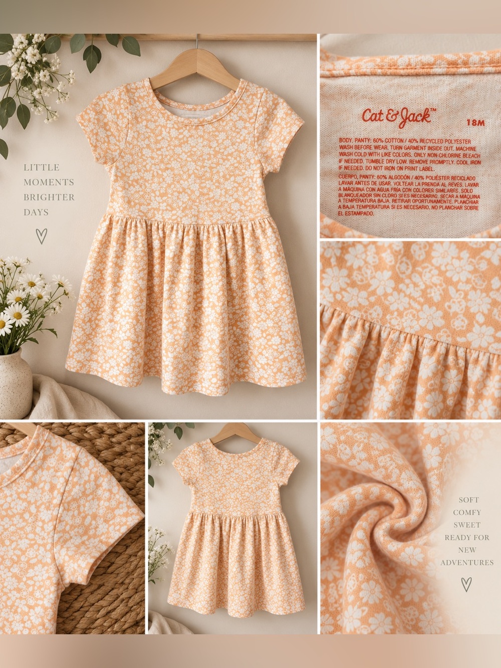 Cat & Jack Floral Dress – 18M